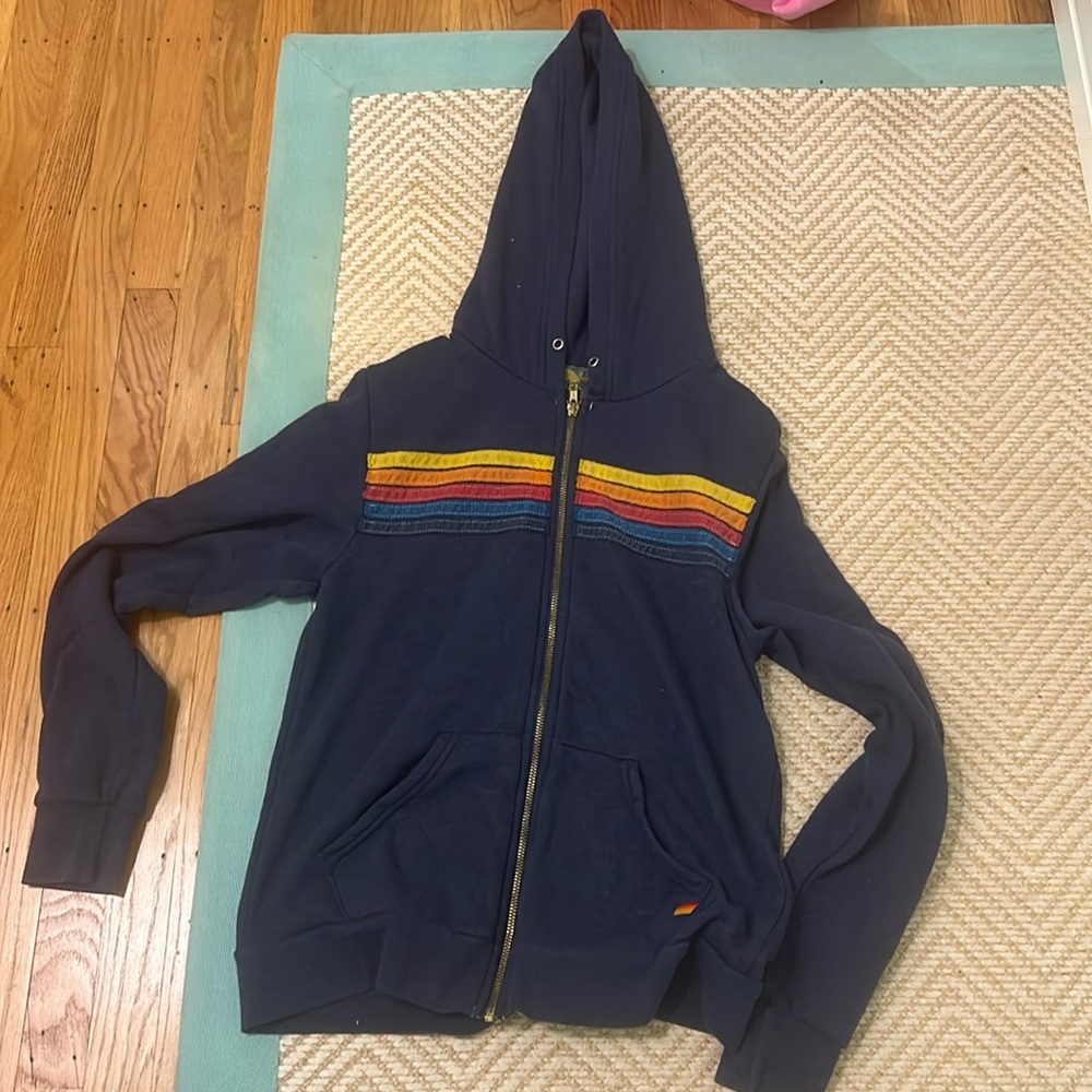 Aviator Nation Navy Zip Up
